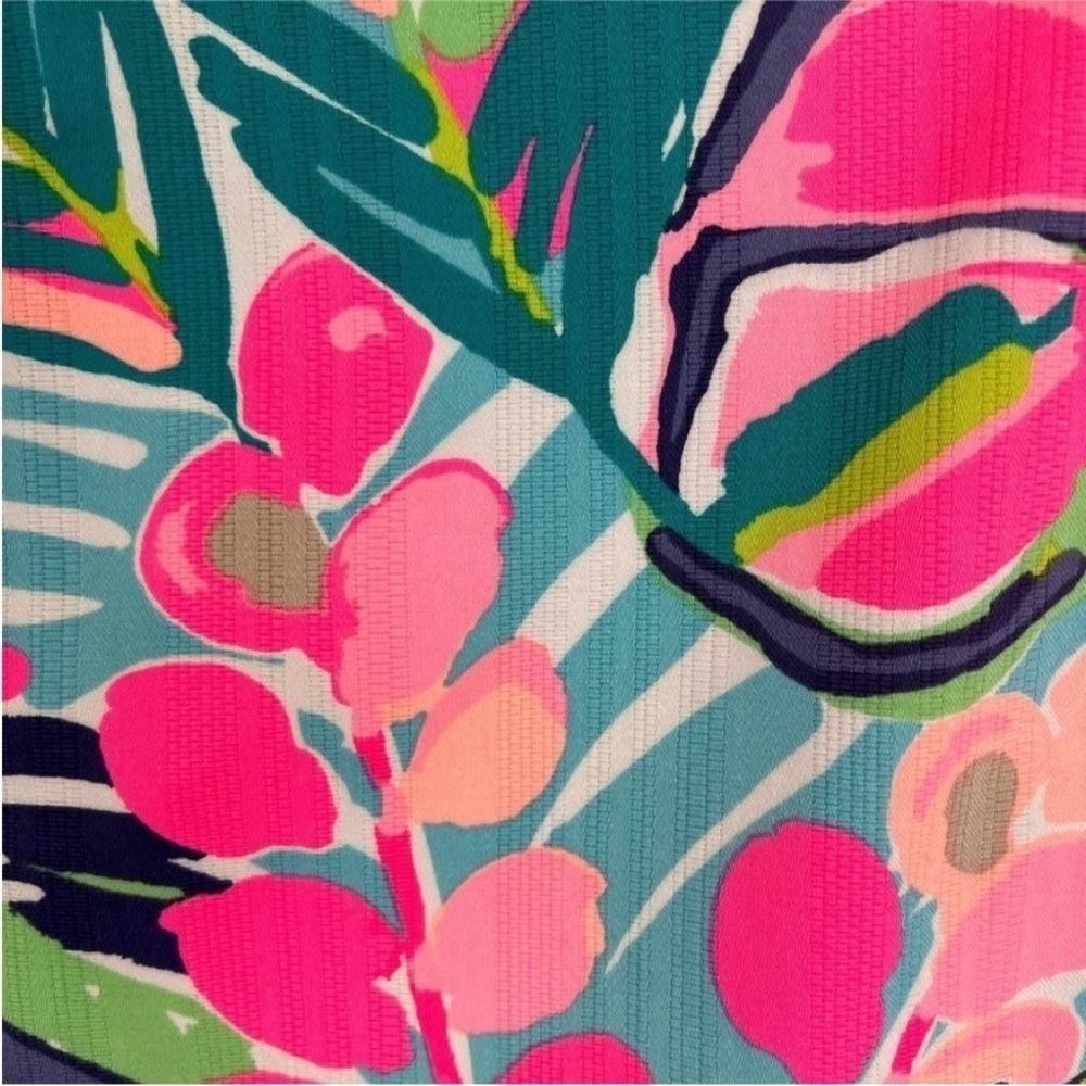 Lilly Pulitzer Cathy Shift Dress Exotic Garden Print Sleeveless 0 - Picture 2 of 12